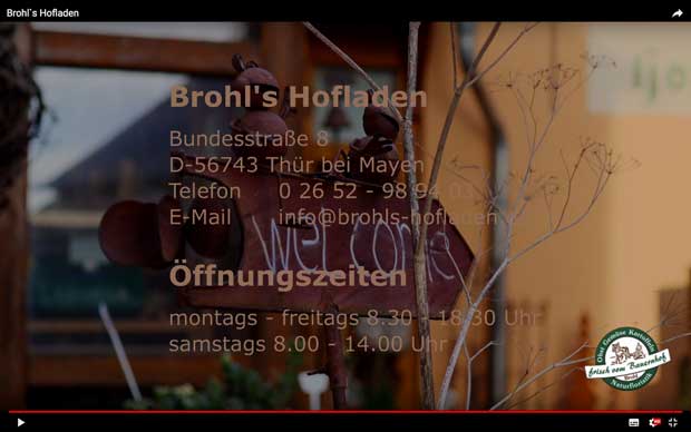 Brohl's Hofladen Film